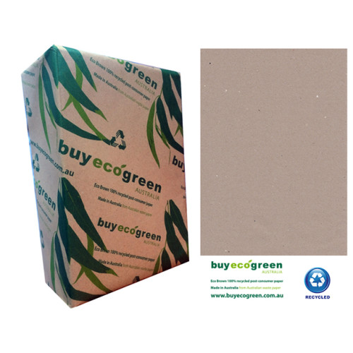 Eco Brown A4 110gsm 100% recycled paper (a Ream of 500 sheets)