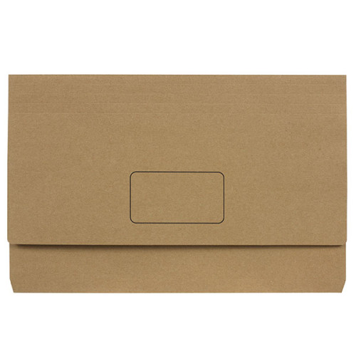 Eco Document Wallets Foolscap Enviro Kraft  Pack of 10