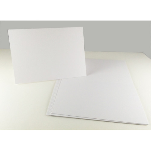 Eco White 300gsm card 148mm x 210mm creased for folding to A6 (Pack of 50)