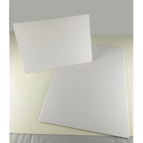 Eco White Greeting Card 240mm x 175mm creased for folding to 120mm x 175mm (Pack of 50)