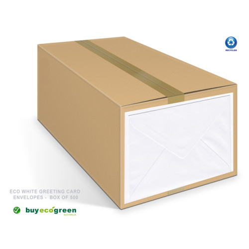 Eco White Greeting Card Envelopes 131 x 182mm (Box of 500)