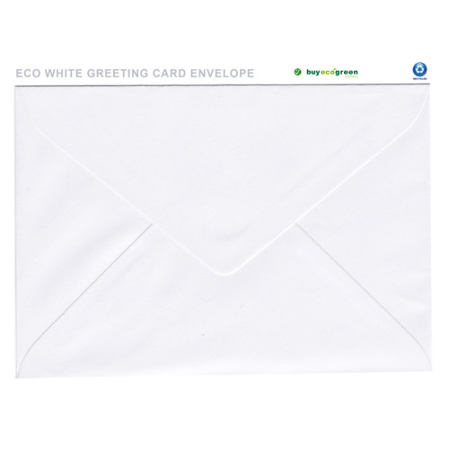 Eco White Greeting Card Envelopes 131 x 182mm (Box of 500)